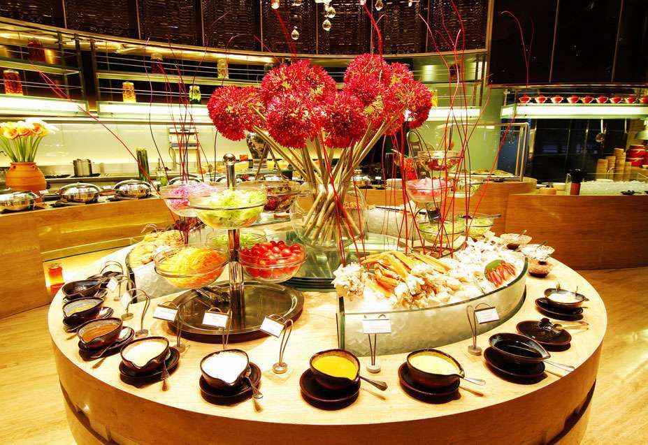 Wyndham Grand Plaza Royale Oriental Šanghaj Restaurace fotografie